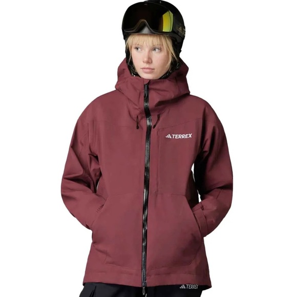 Women’s Adidas Terrex Techrock 3L Post Consumer Rain.Rdy Jacket - Picture 1 of 11